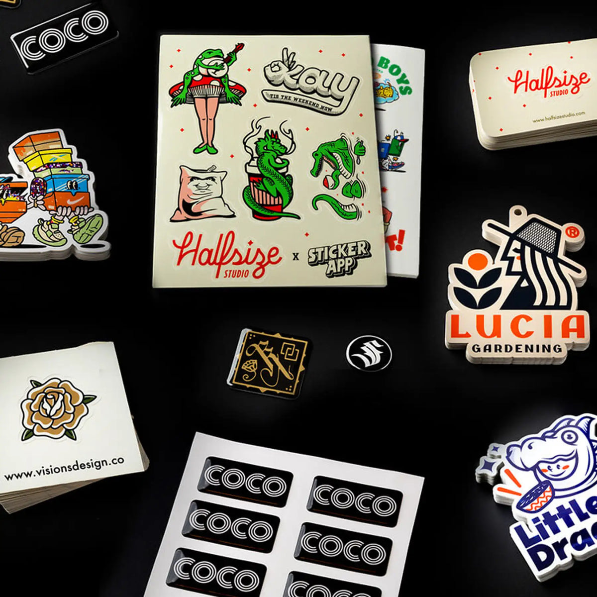 Stickers in all shapes
